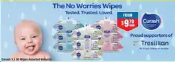 Chemist Warehouse Curash 3 x 80 Wipes Assorted Variants offer