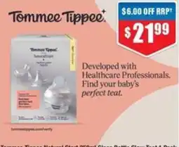 Chemist Warehouse Tommee Tippee Natural Start Glass Bottle Slow Teat offer