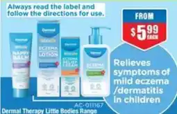 Chemist Warehouse Dermal Therapy Little Bodies Range offer