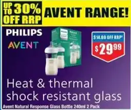 Chemist Warehouse Philips Avent Natural Response Glass Bottle offer