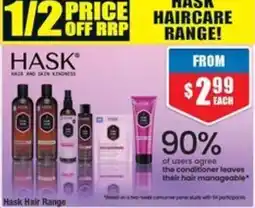 Chemist Warehouse Hask Hair Range offer