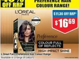 Chemist Warehouse L'Oréal Paris Préférence Hair Colour Range offer