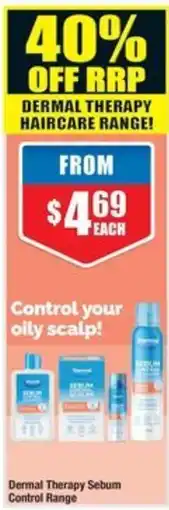 Chemist Warehouse Dermal Therapy Sebum Control Range offer