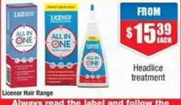 Chemist Warehouse Licener All in One Headlice treatment offer