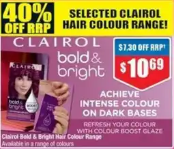 Chemist Warehouse Clairol Bold & Bright Hair Colour Range offer