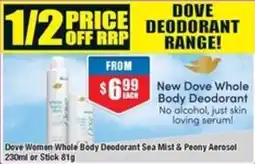 Chemist Warehouse Dove Women Whole Body Deodorant offer