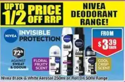Chemist Warehouse Nivea deodorant range offer
