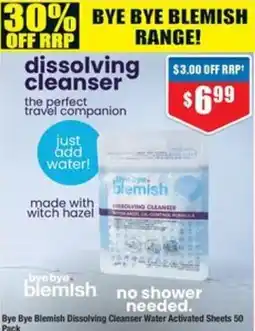 Chemist Warehouse bye bye blemish dissolving cleanser offer
