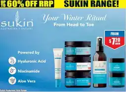 Chemist Warehouse Sukin Hyaluronic Acid Range offer