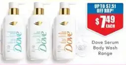 Chemist Warehouse Dove Serum Body Wash Range offer