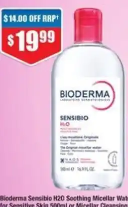 Chemist Warehouse Bioderma Sensibio H2O Soothing Micellar Water offer