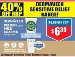 Chemist Warehouse Dermaveen Sensitive Relief Eczema Cream offer