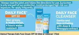 Chemist Warehouse Dermal Therapy Daily Face Cream SPF 50 offer