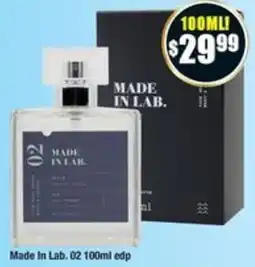 Chemist Warehouse Made In Lab. 02 100ml edp offer