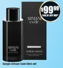 Chemist Warehouse Giorgio Armani Code offer