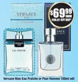 Chemist Warehouse Versace Man Eau Fraiche or Pour Homme offer