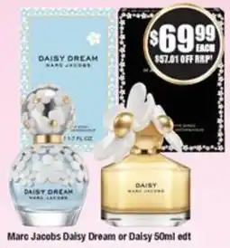 Chemist Warehouse Marc Jacobs Daisy Dream or Daisy 50ml edt offer