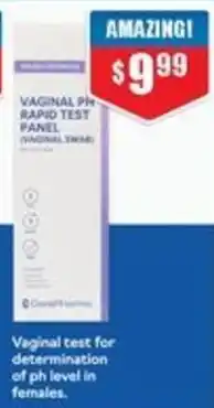 Chemist Warehouse Vaginal pH Rapid Test Panel offer