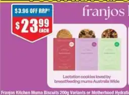 Chemist Warehouse Franjos Kitchen Muma Biscuits offer