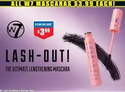 Chemist Warehouse W7 Lash-Out Mascara Blackest Black offer