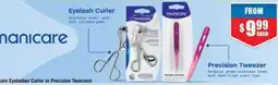 Chemist Warehouse Manicare Eyelash Curler or Precision Tweezers offer
