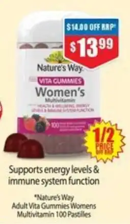 Chemist Warehouse Nature's Way Adult Vita Gummies Womens Multivitamin offer