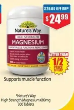 Chemist Warehouse Nature's Way High Strength Magnesium offer