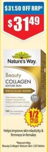 Chemist Warehouse Nature's Way Beauty Collagen Mature Skin offer