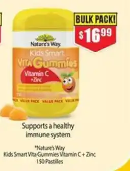 Chemist Warehouse Nature's Way Kids Smart Vita Gummies Vitamin C + Zinc offer