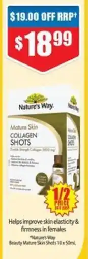 Chemist Warehouse Nature's Way Mature Skin Collagen Shots offer