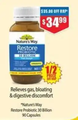 Chemist Warehouse Nature's Way Restore Probiotic 30 Billion offer