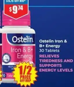 Chemist Warehouse Ostelin Iron & Iron & B+ Energy offer