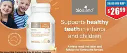 Chemist Warehouse Bio Island Milk Calcium for Kids 90 Softgel Capsules offer