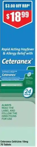 Chemist Warehouse Ceteranex Cetirizine offer