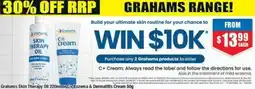 Chemist Warehouse Grahams Skin Therapy Oil 220mil or.Eczema & Dermatitis Cream offer
