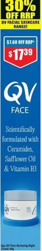 Chemist Warehouse Ego QV Face Nurturing Night Cream offer
