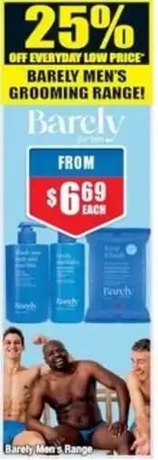 Chemist Warehouse Barely Men's Range offer