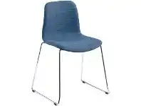 Officeworks Polo Heavy Duty Chair with Chrome Base and Navy Fabric Seat offer
