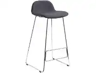 Officeworks Polo Heavy Duty Stool with Chrome Base and Charcoal Seat offer