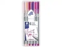 Officeworks Staedtler Triplus Fineliners Flamingo 6 Pack offer