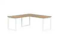 Officeworks Stilford S2 V1 Radius Corner Workstation 1800mm Oak/White offer