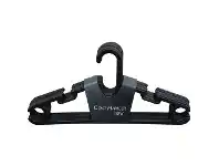 Keji Plastic Coat Hanger 10 Pack Black