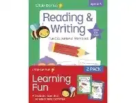Officeworks Little Genius Numeracy and Literacy Workbook 4-5 Years 2 Pack offer