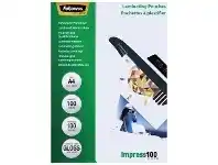Officeworks Fellowes A4 100 Micron Laminating Pouch Gloss 100 Pack offer