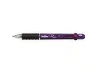 Officeworks Artline Flow 4 Colour Retractable Ballpoint Pen Ultra Violet offer