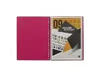Officeworks J.Burrows Display Book A4 20 Pocket Refillable Pink offer