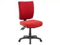 Officeworks Pago Flash II Deluxe Heavy-Duty Ergonomic Chair Red offer
