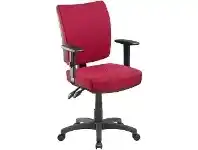 Officeworks Pago Flash II Deluxe Heavy-Duty Ergonomic Chair with Arms Burgundy offer