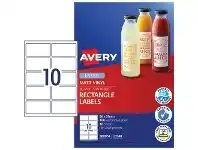 Officeworks Avery Heavy Duty Labels 96 x 51mm White 100 Pack offer