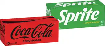 IGA Coca-Cola, Sprite or Fanta 10x375mL Selected Varieties offer